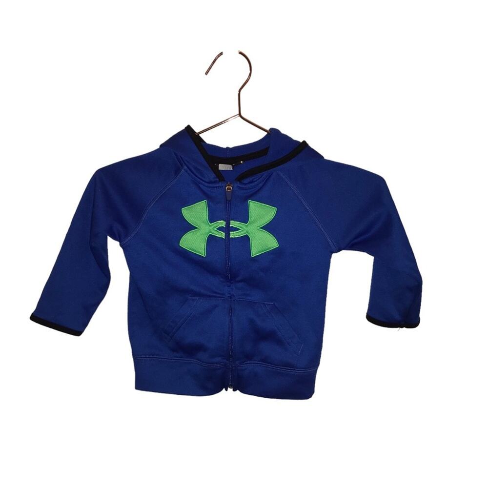 Under Armour toddler Blue & Green Hoodie jacket size 2T